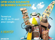 Fermeture pour congs d't