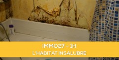Nouvelle formation  distance : l'habitat insalubre