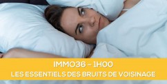 Nouvelle formation en ligne : Les essentiels des bruits de voisinage