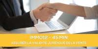 E-learning ALUR: IMMO12 Assurer la validit juridique de la vente