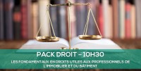 E-learning PACK DROIT - Les fondamentaux en droits utiles aux professionnels de l'immobilier et du btiment