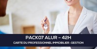 E-Learning ALUR : PACK07 Carte du professionnel immobilier (GESTION - 42H)