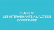 Flash-learning 72 : Les intervenants à l'acte de construire