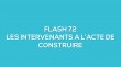 Flash-learning 72 : Les intervenants à l'acte de construire
