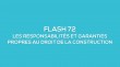 Flash-learning 100 : Les responsabilités et garanties propres au droit de la construction