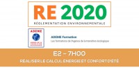 RE2020 - Module essentiel (E2) : Réaliser le calcul énergie et confort d'été