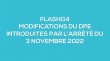 Flash-learning 114 : Les modifications du DPE introduites par l'arrt du 3 novembre 2022