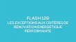 Flash-learning 128 - Les exceptions aux critères de rénovation énergétique performante