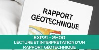 E-learning : EXP21 Lecture et interprtation d'un rapport gotechnique 